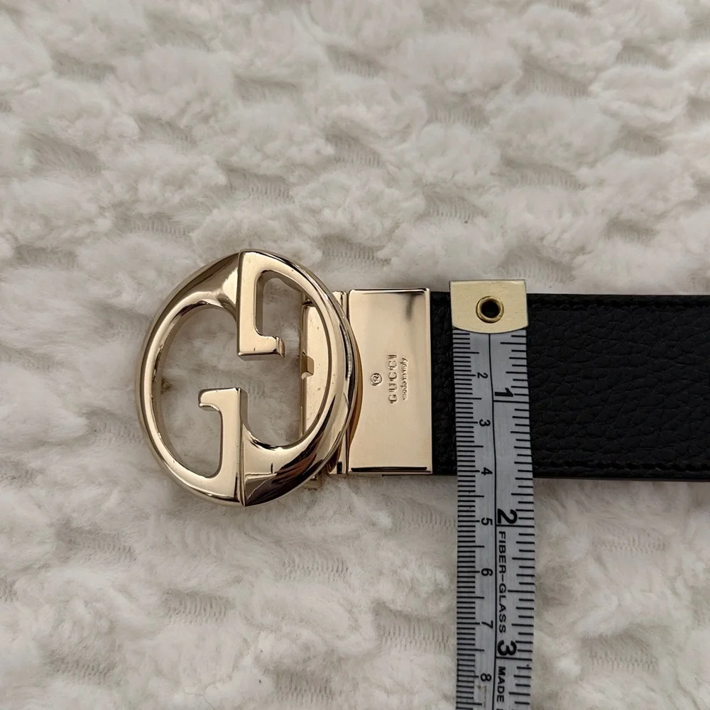 Gucci Reversible Leather Belt-45000-Authentic-NWOT